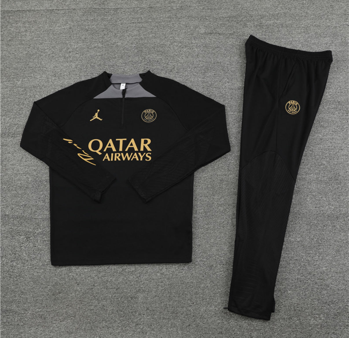PSG Winter Tracksuit Set (Black/Gray)