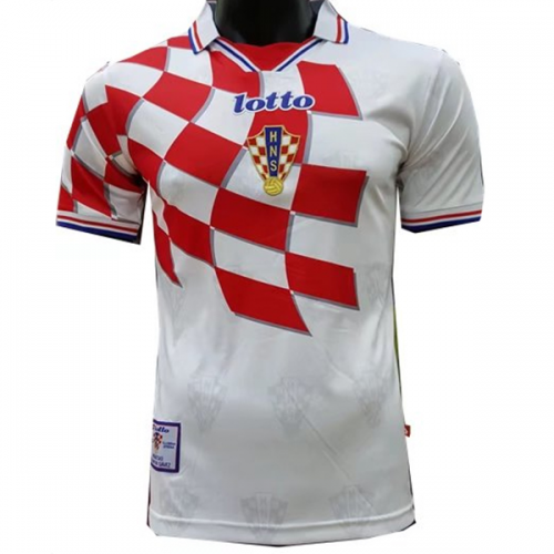 Croatia Soccer Jersey Home Rerto 1998