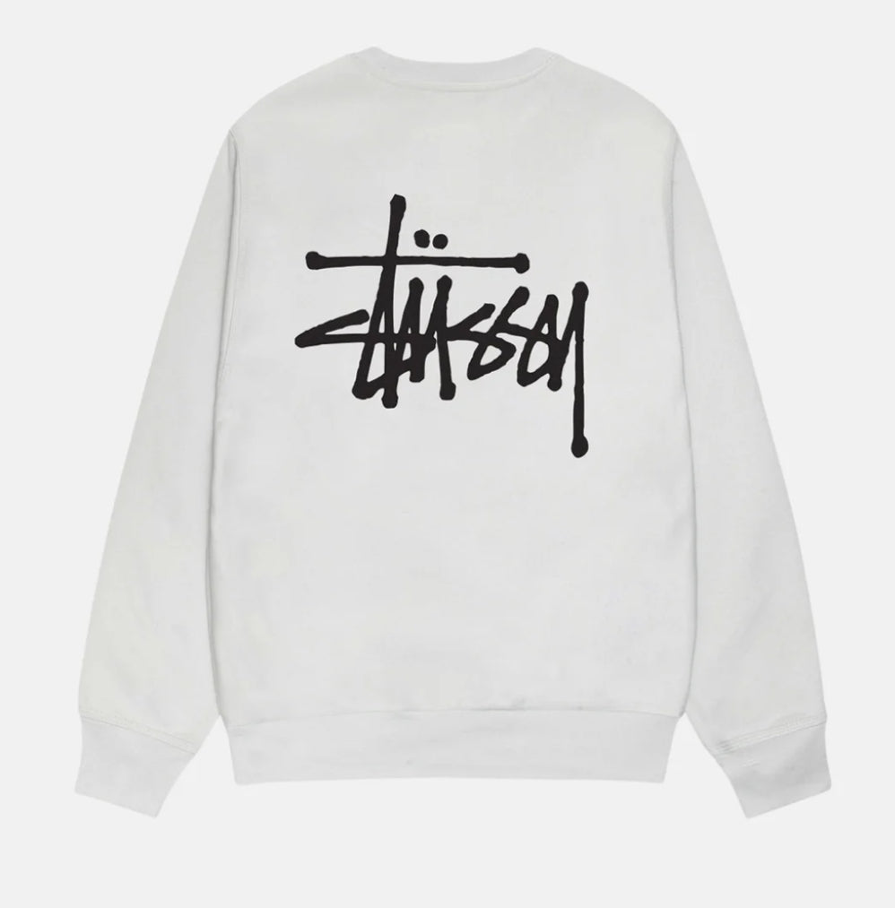 Stussy Basic Long Sleeve Tee White