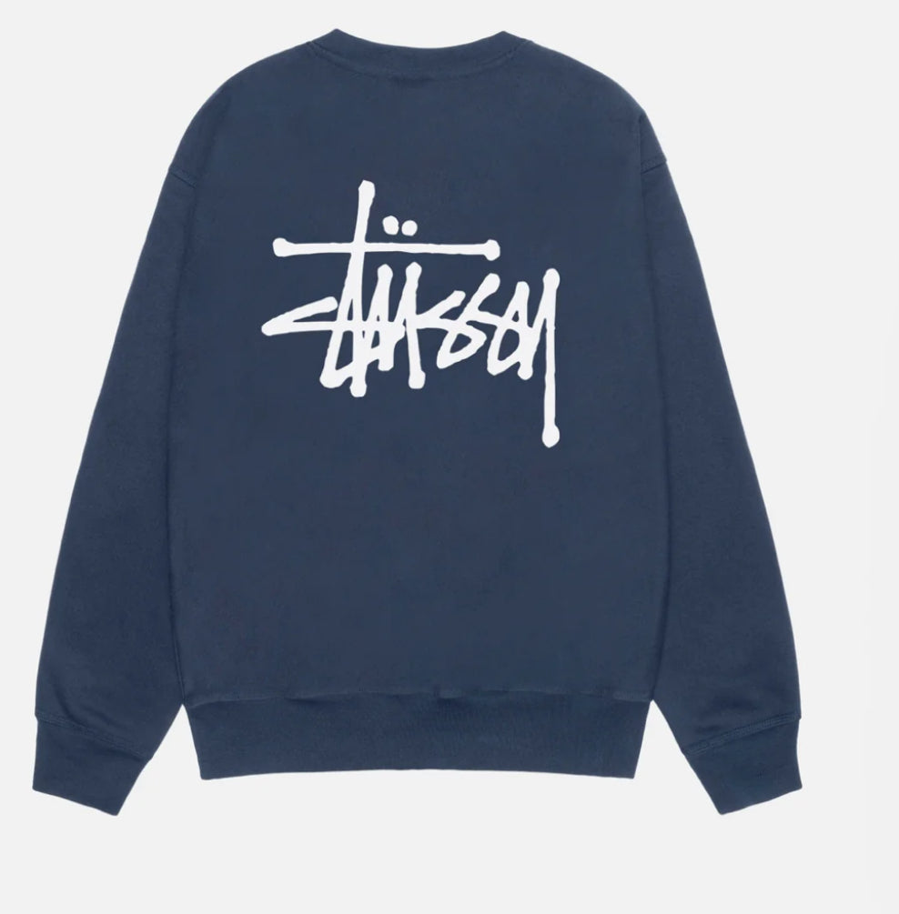 Stussy Basic Long Sleeve Tee Navy