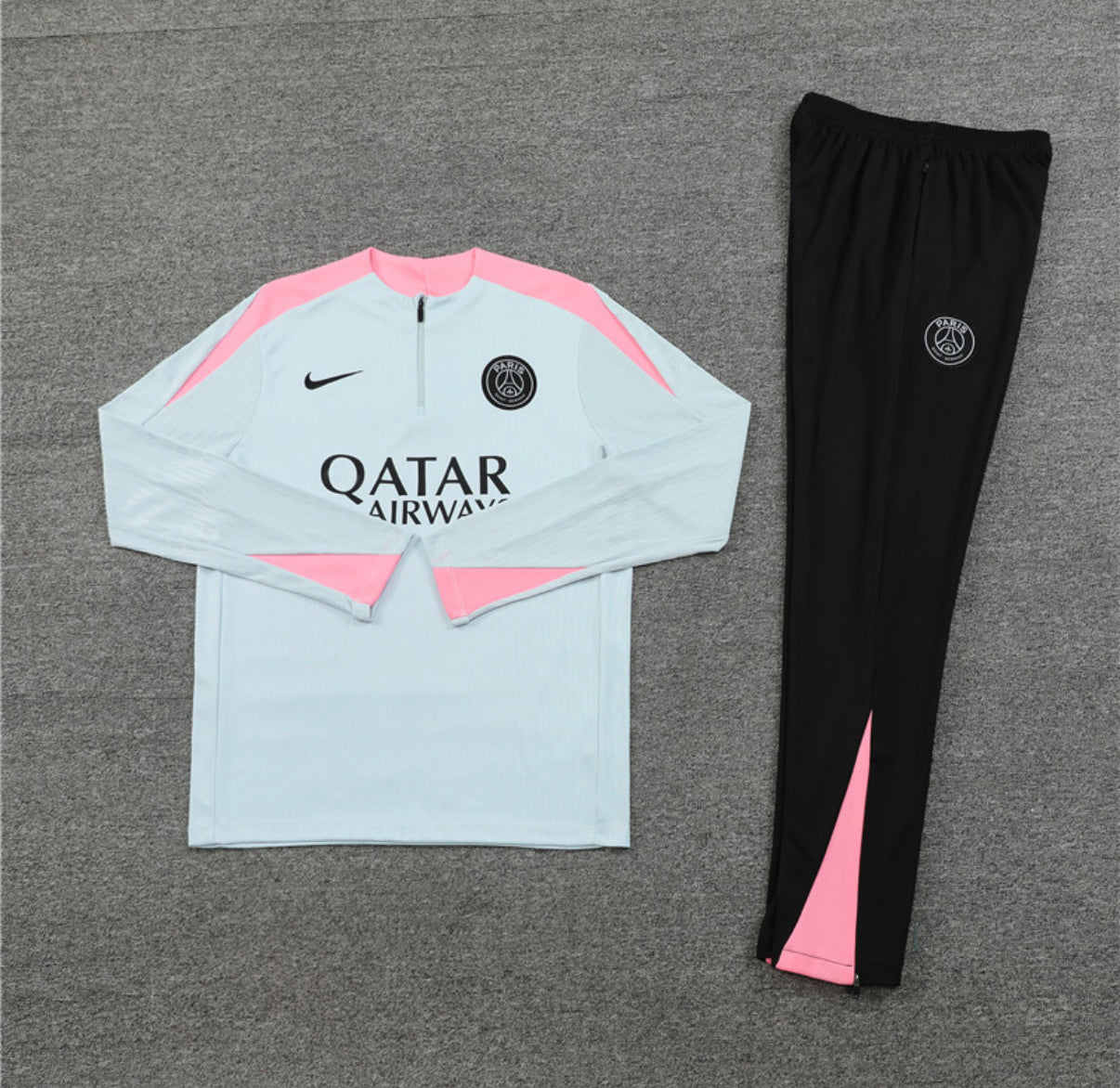 PSG Winter Tracksuit Set (White/Pink)