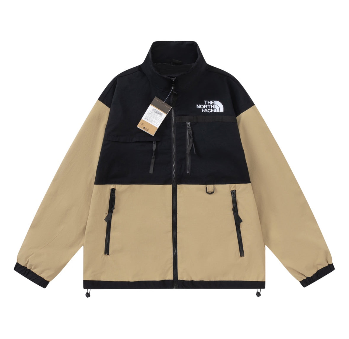 The North Face Jacket Long Zipper (Black/Khkai)