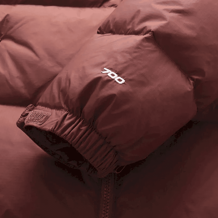 NORTH FACE 1996 ECO NUPTSE 700 BURGUNDY JACKET