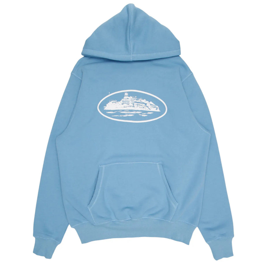 Corteiz Alcatraz Hoodie Baby Blu