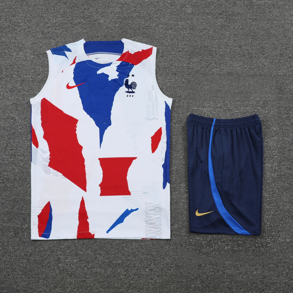 Nike France Training 2022/23 Vest Home Kit - White