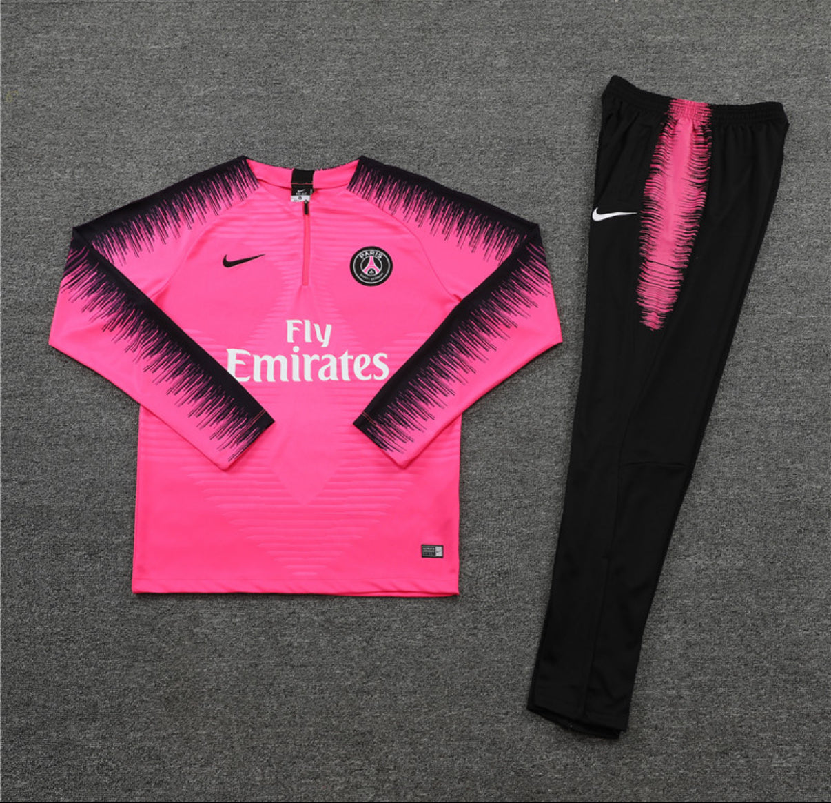 PSG Winter Tracksuit Set (Black/Pink)