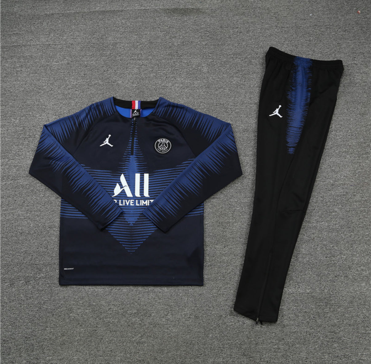 PSG Winter Tracksuit Set (Dark Blue/Black)