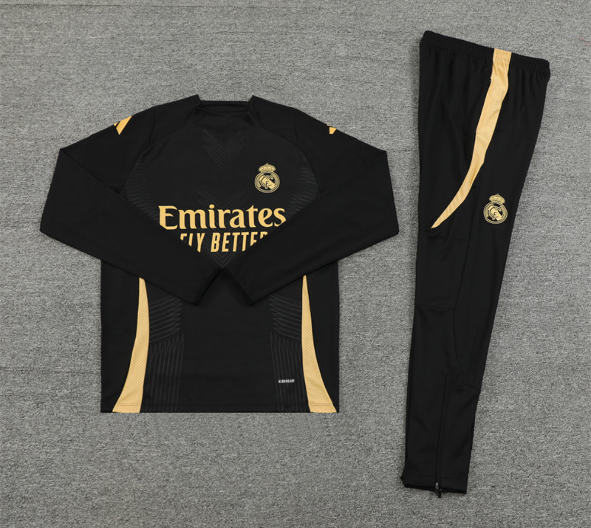 Real Madrid Winter Tracksuit Set (Black)