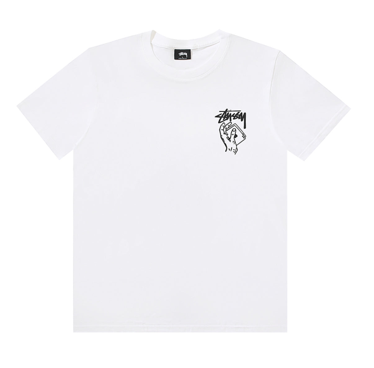 Stussy Shuffle Pigment Dyed Tee Black/White