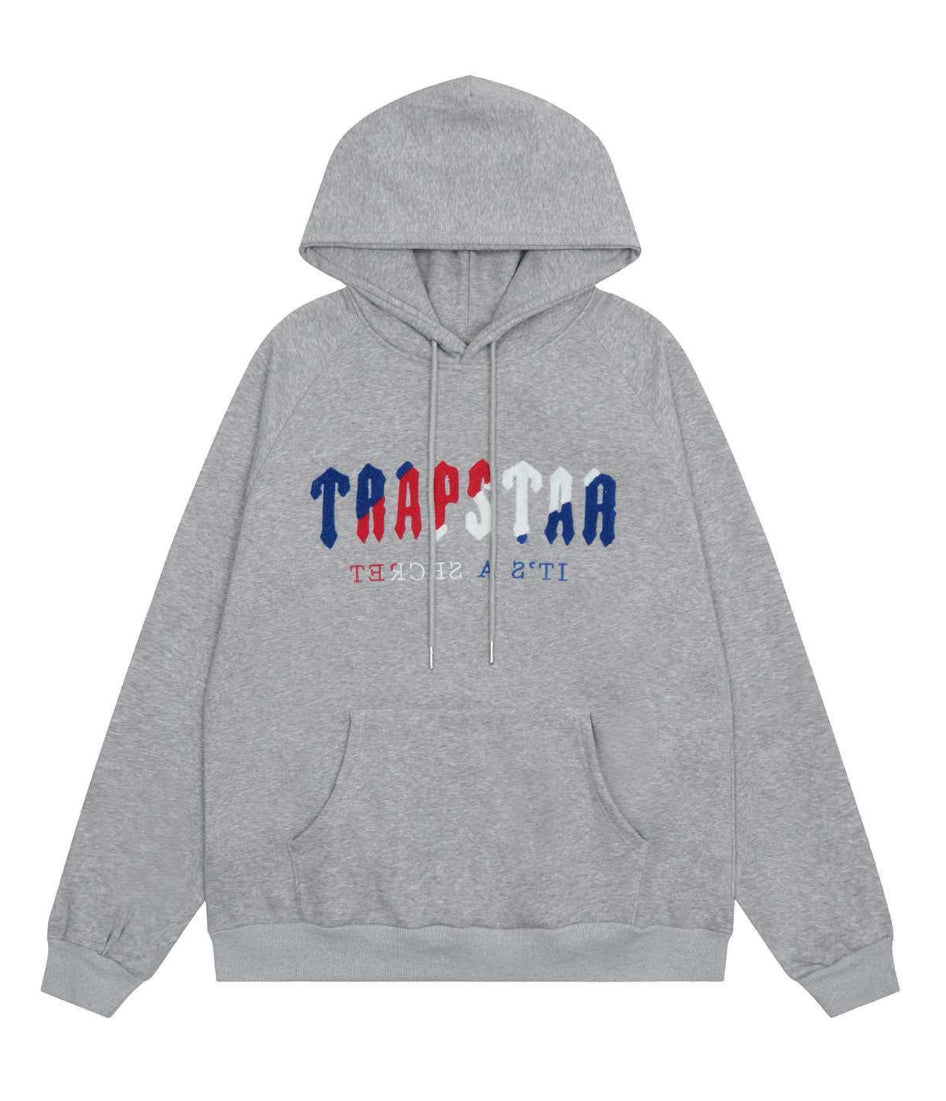 Trapstar Chenille decoded Hoodie Grey