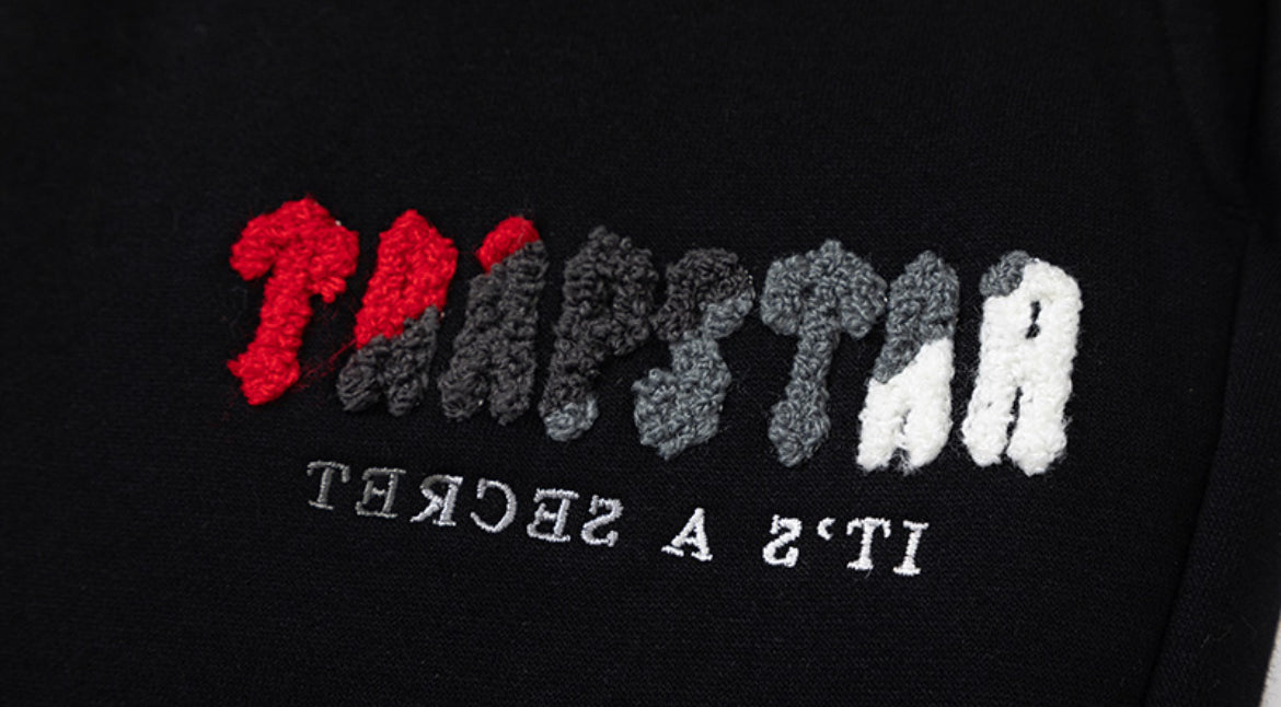 Trapstar Chenille Decoded Hoodie black