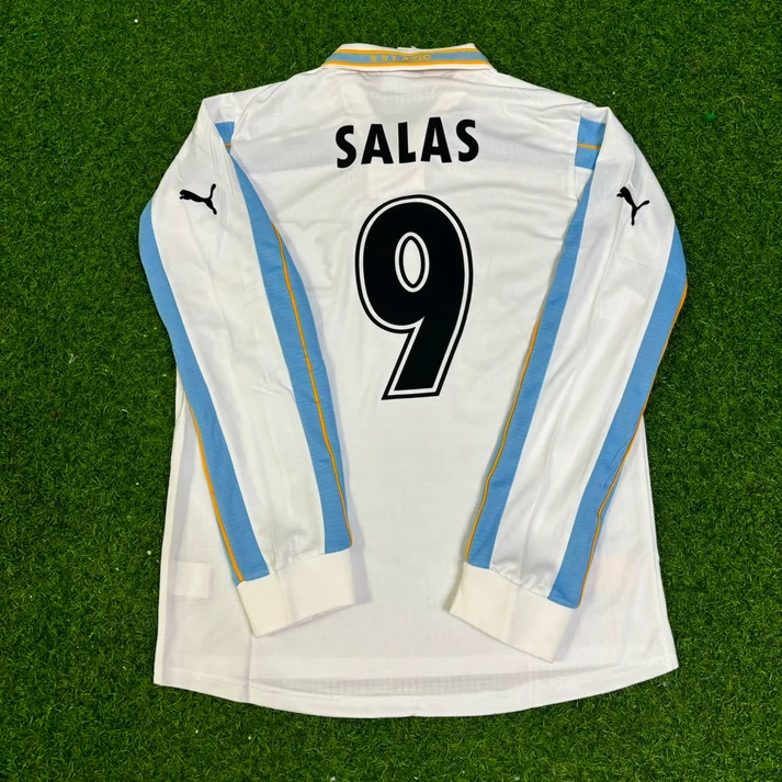 Marcelo Salas Lazio 1999 2000 White Long Sleeve Retro Football Jersey