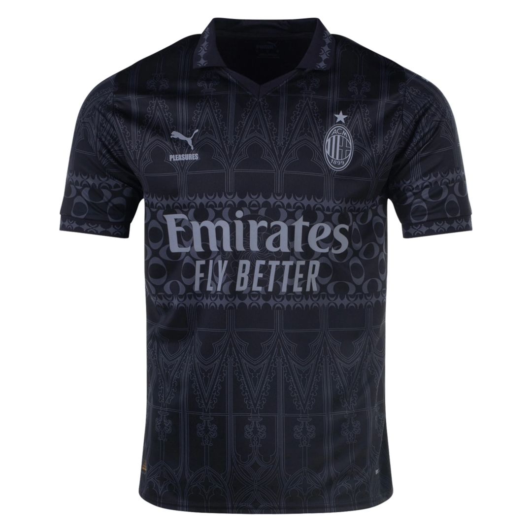 AC Milan x Pleasures Fourth Jersey Dark Version 2023/24