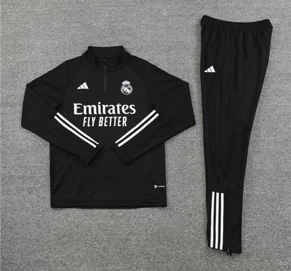 Real Madrid Winter Tracksuit Set (Black)