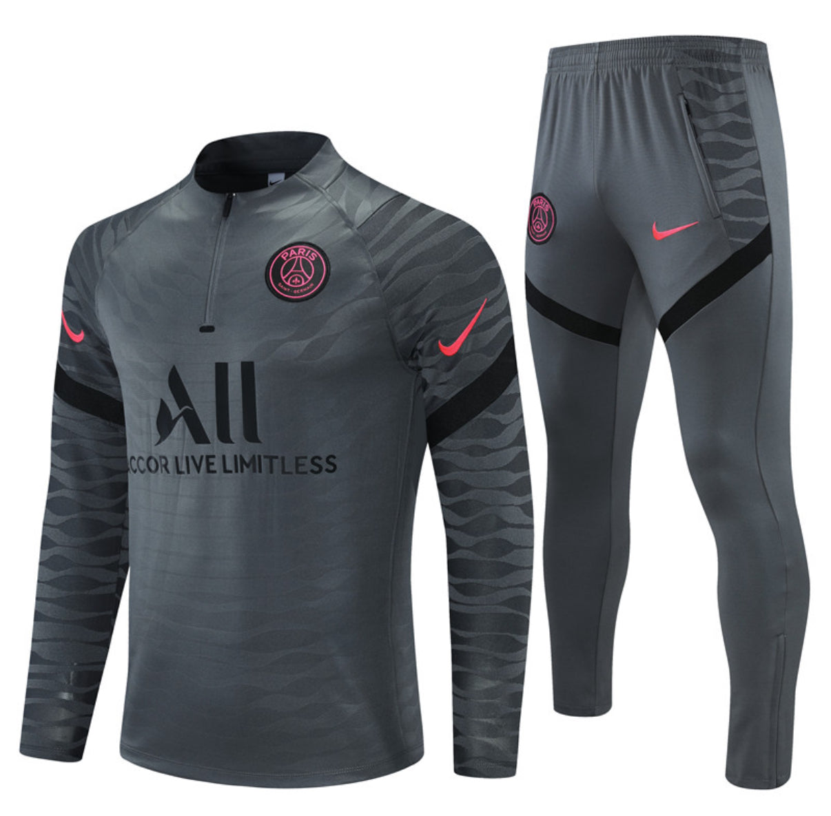 PSG Winter Tracksuit Set (Dark Gray)