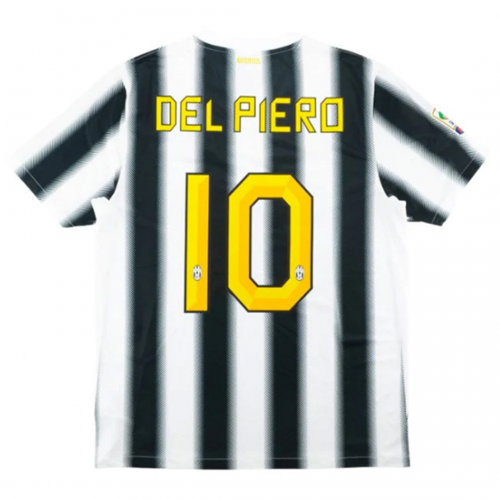 Del Piero #10 Juventus Retro Home Jersey 2011/12