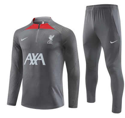 Liverpool Winter Tracksuit Set (Gray/Red)