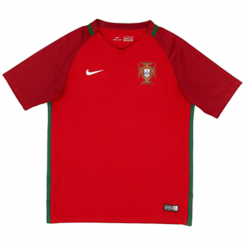 Portugal Retro Jersey Home Euro Cup 2016