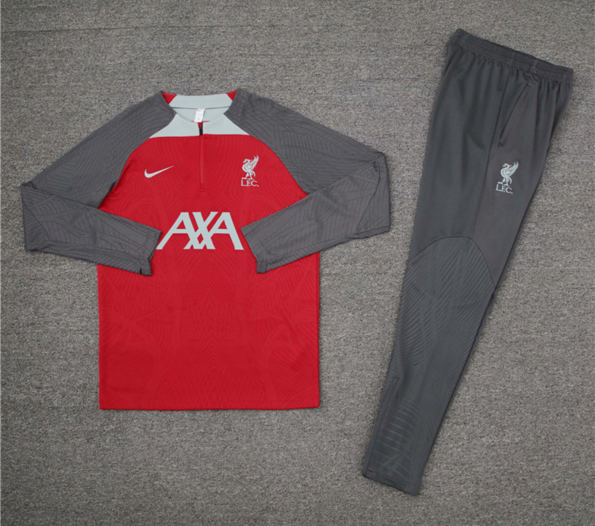 Liverpool Winter Tracksuit Set (Red/Gray)