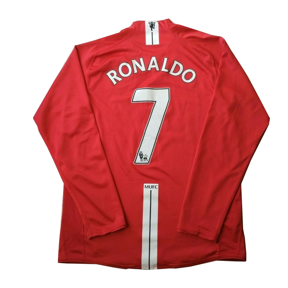 Manchester United RONALDO #7 Retro Jersey Long Sleeve 2007/08