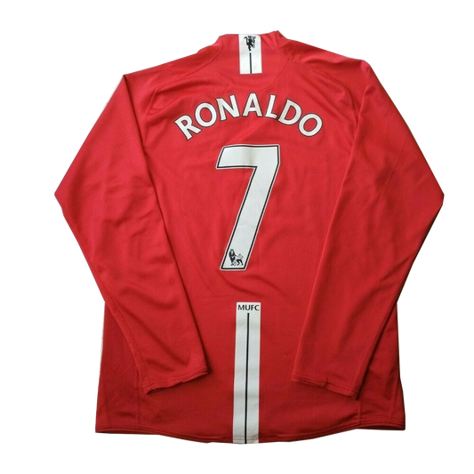 Manchester United RONALDO #7 Retro Jersey Long Sleeve 2007/08