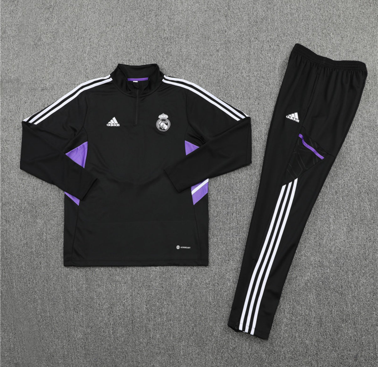 Real Madrid Winter Tracksuit Set (Black)