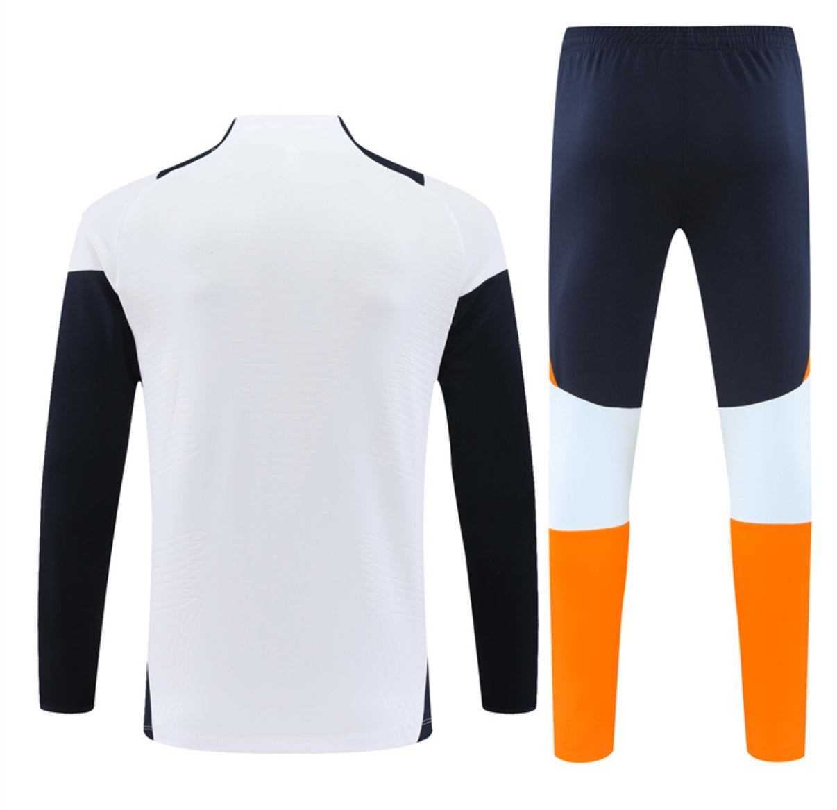 Real Madrid Winter Tracksuit Set (White / Orange)