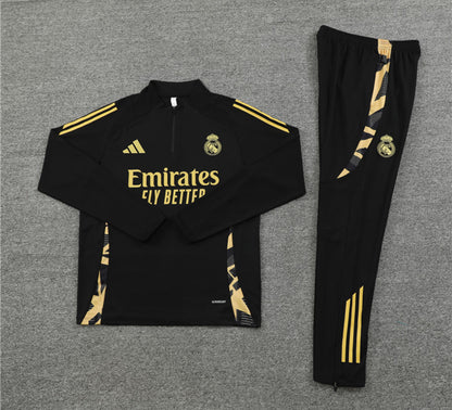 Real Madrid Winter Tracksuit Set (Black)