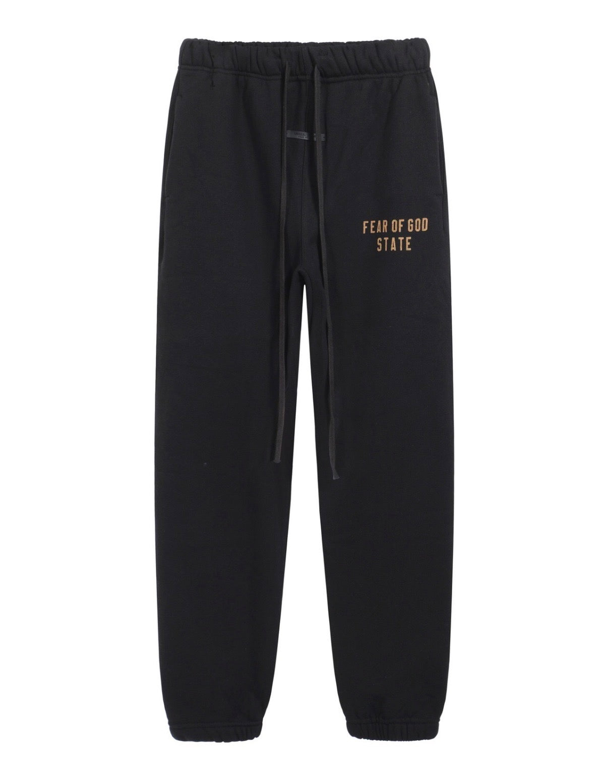 Fear Of God Essentials Fleece Essential sweatpants (Black/soft gray/White)