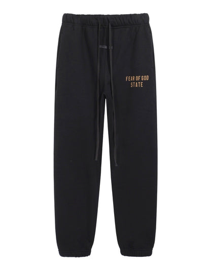 Fear Of God Essentials Fleece Essential sweatpants (Black/soft gray/White)
