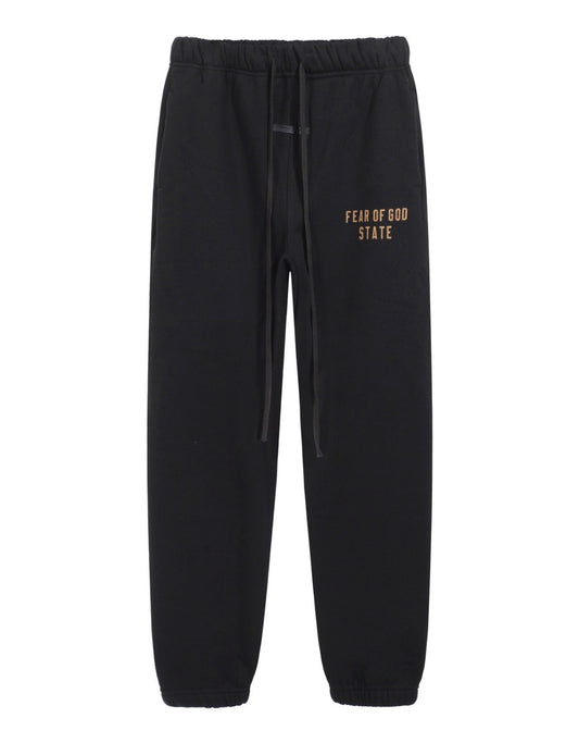 Fear Of God Essentials Fleece Essential sweatpants (Black/soft gray/White)