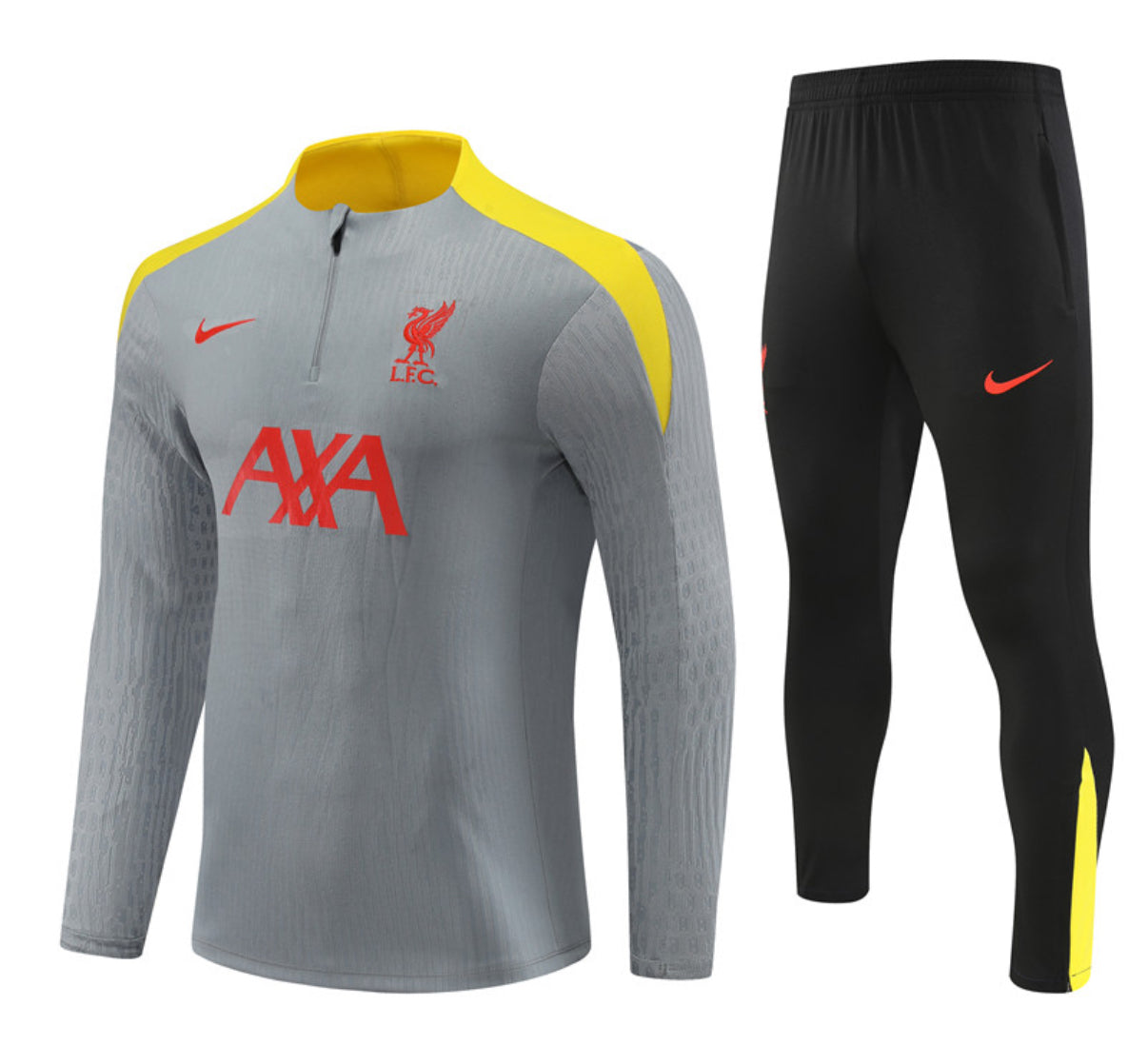 Liverpool Winter Tracksuit Set (Gray/Yellow)