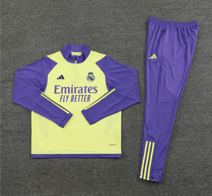 Real Madrid Winter Tracksuit Set (Purple / Yellow)