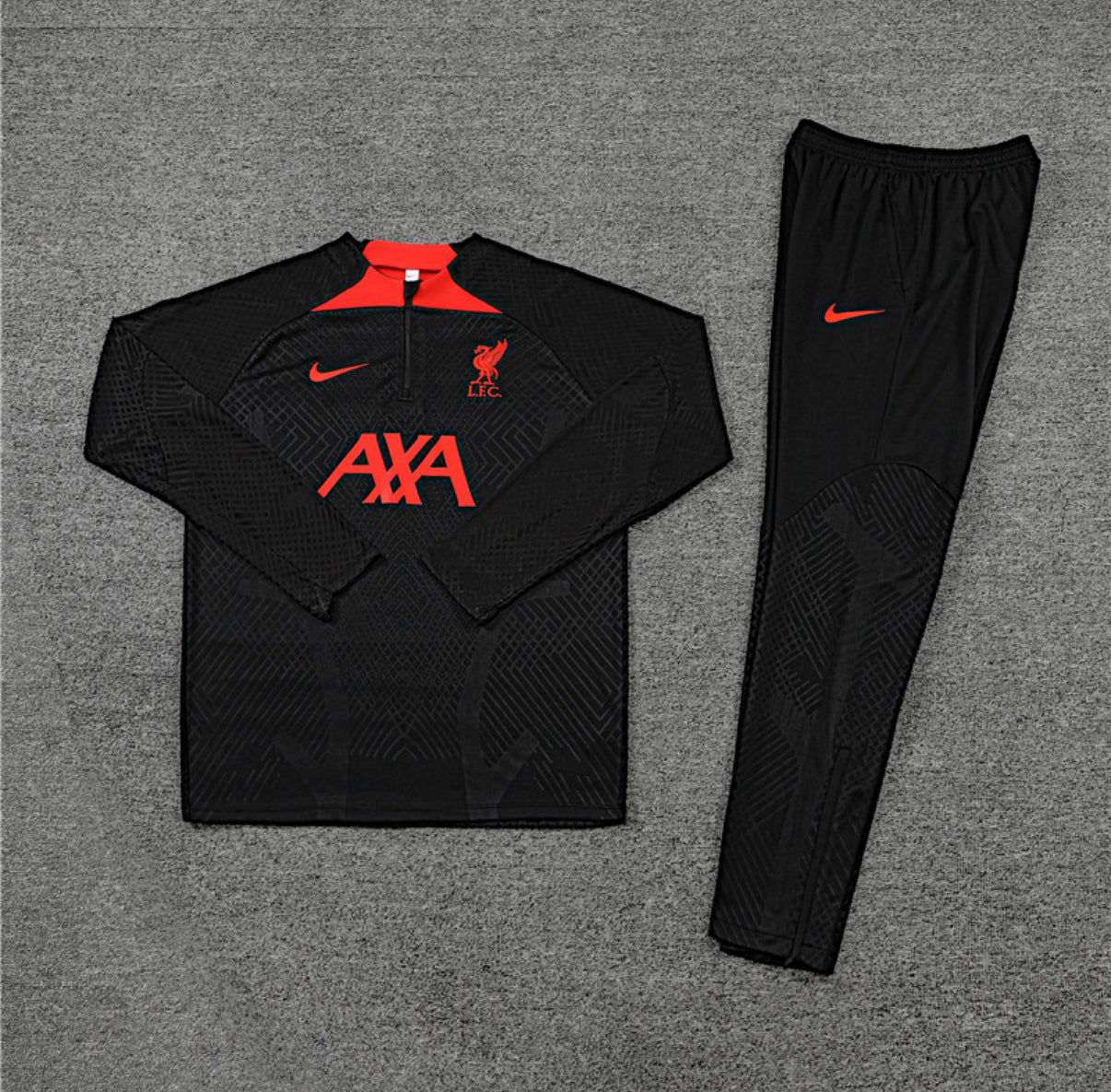 Liverpool Winter Tracksuit Set (Black/Red)