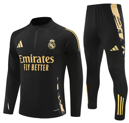 Real Madrid Winter Tracksuit Set (Black)