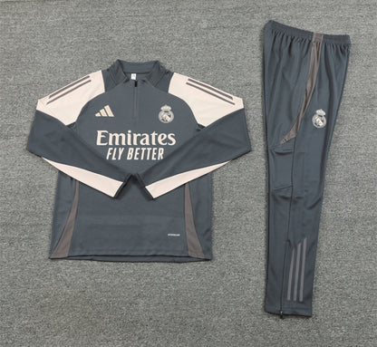 Real Madrid Winter Tracksuit Set (Gray)