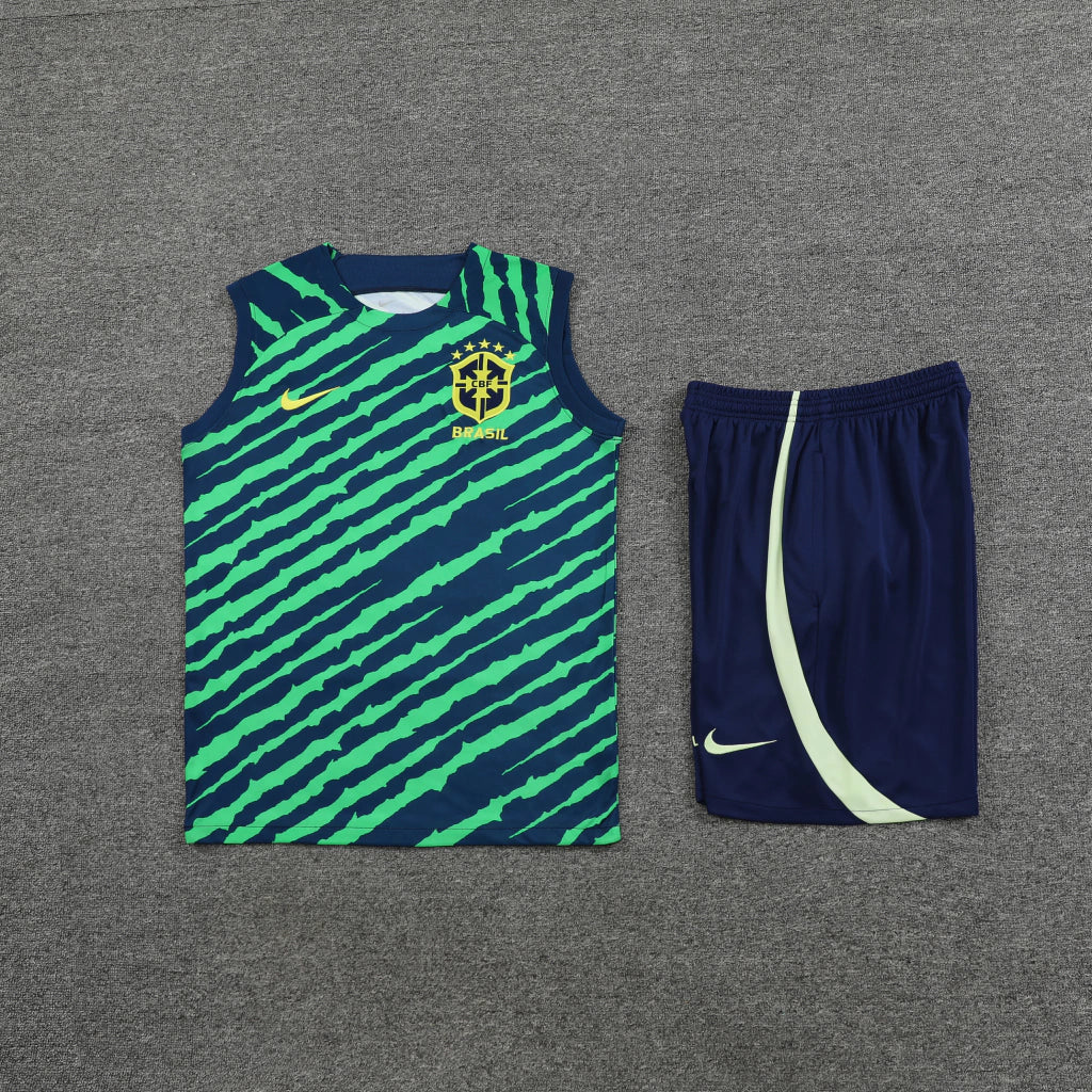 Brazil 22/23 Nike Vest Set - Green