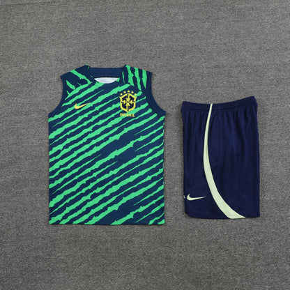 Brazil 22/23 Nike Vest Set - Green