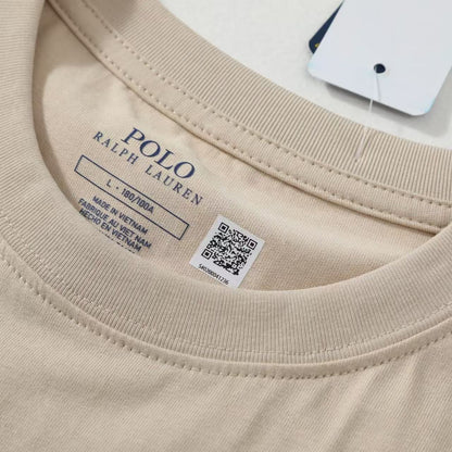 Ralph Lauren Classic Fit Crewneck T-Shirt (Beige)