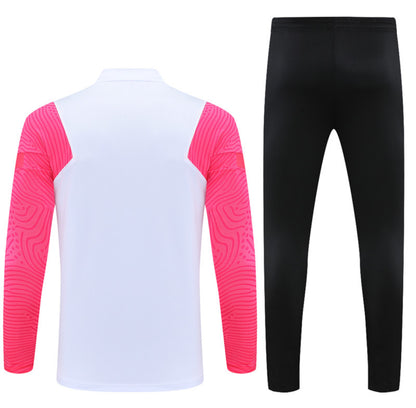 PSG Winter Tracksuit Set (White & Pink)