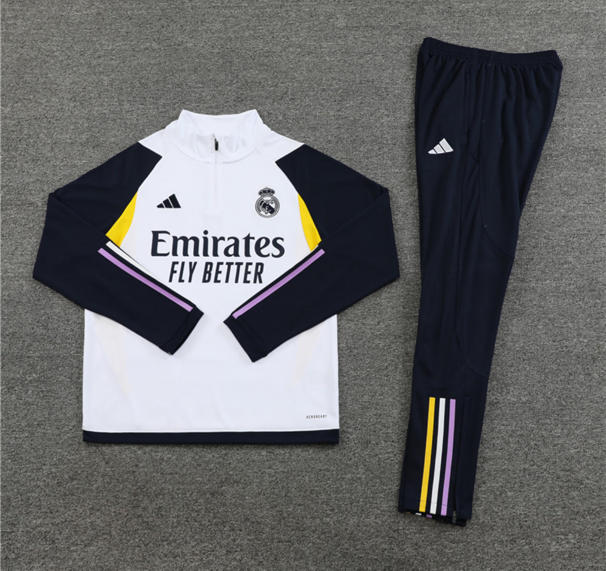 Real Madrid Winter Tracksuit Set (white)