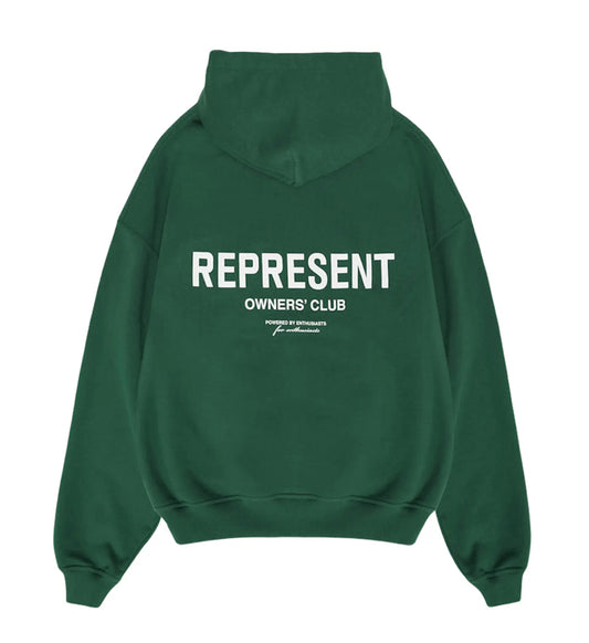 Represent Owner's Club
Hoodie Racing Green/White