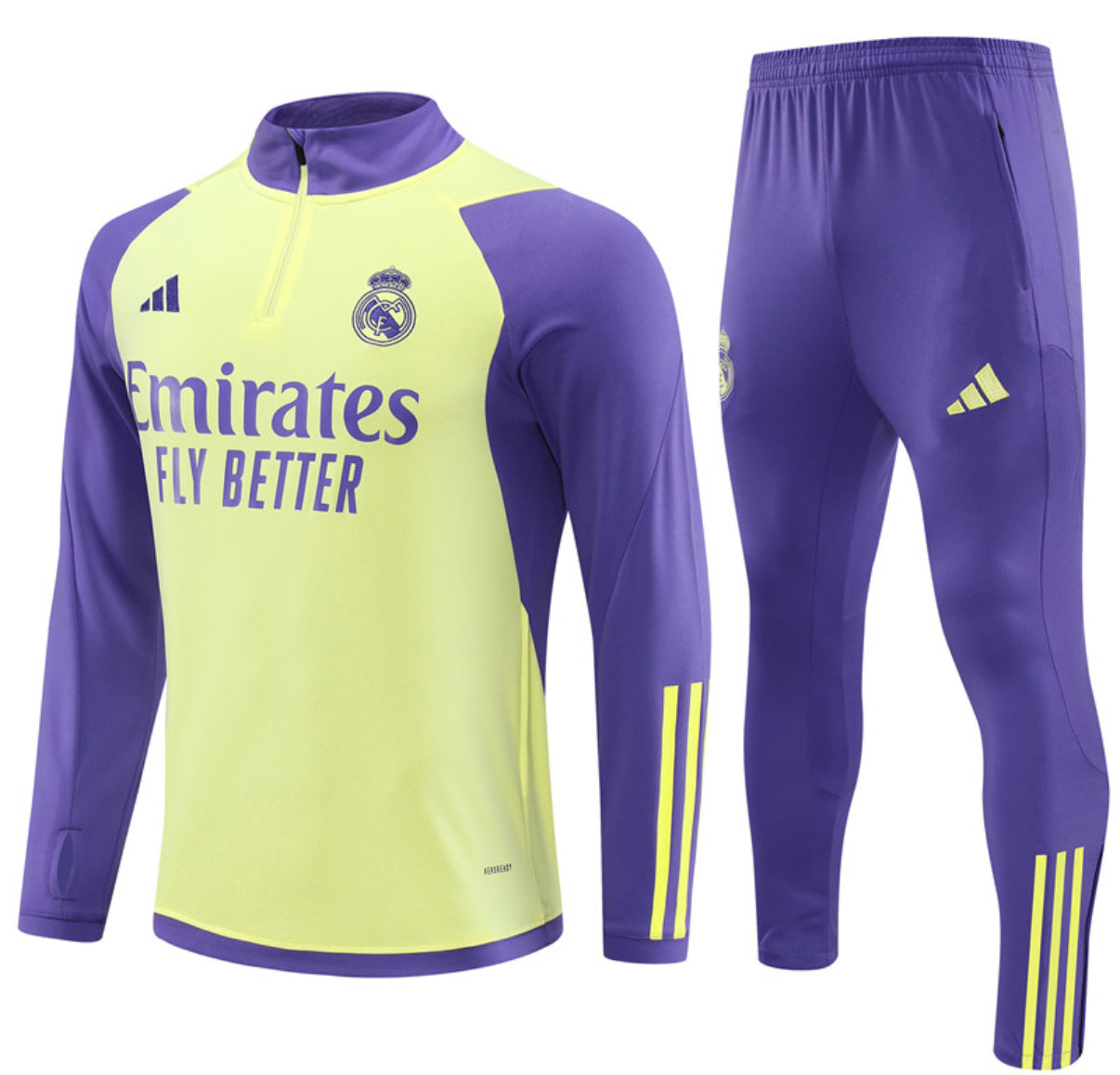 Real Madrid Winter Tracksuit Set (Purple / Yellow)