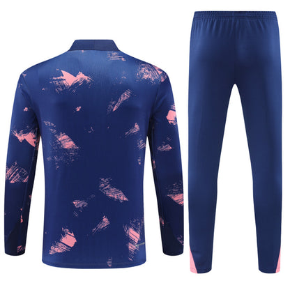 PSG Winter Tracksuit Set (Blue/pink/white details)