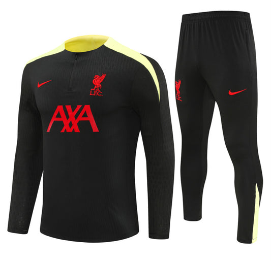 Liverpool Winter Tracksuit Set (Black/Red)