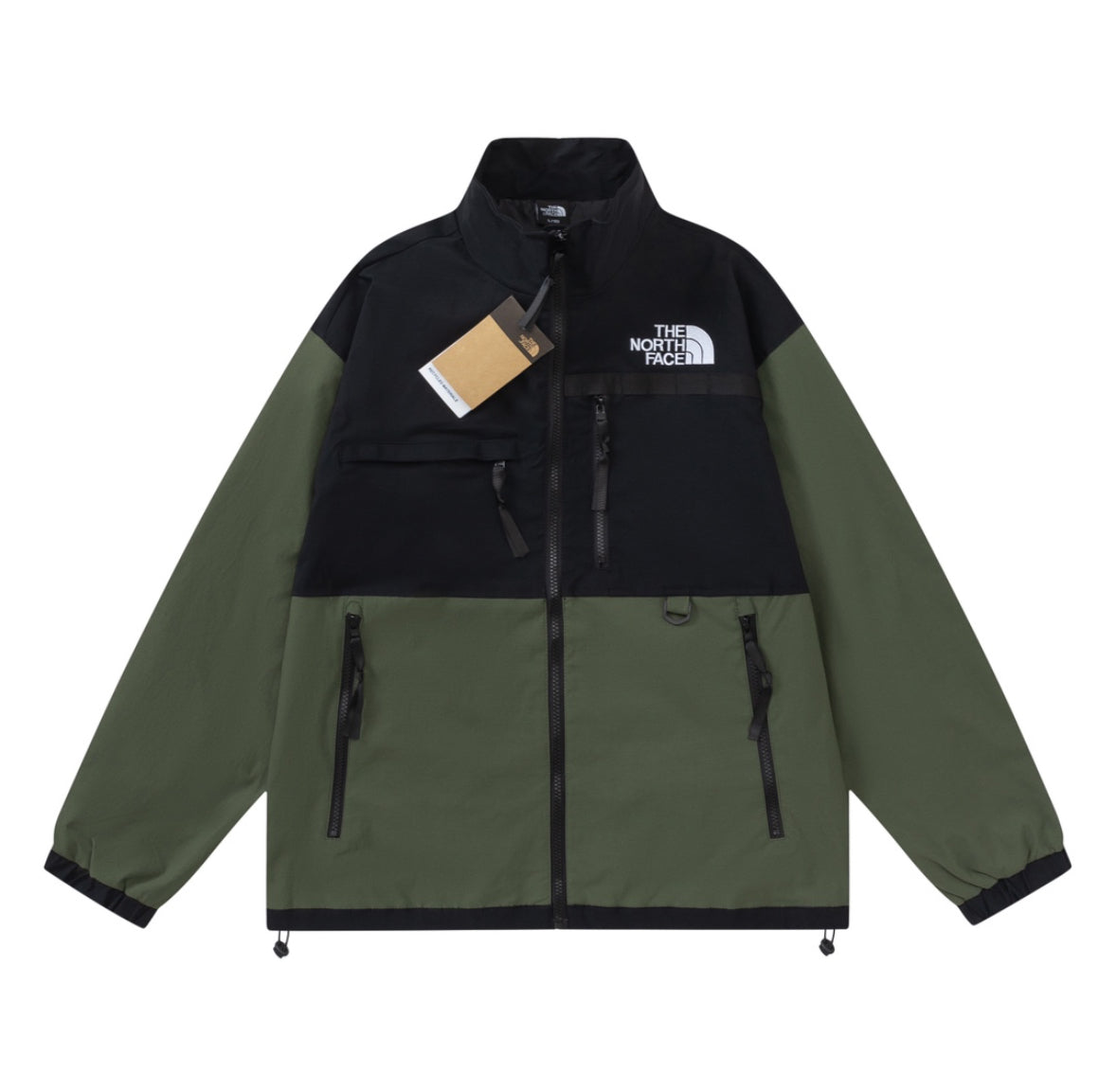 The North Face Jacket Long Zipper (Black/Brown)