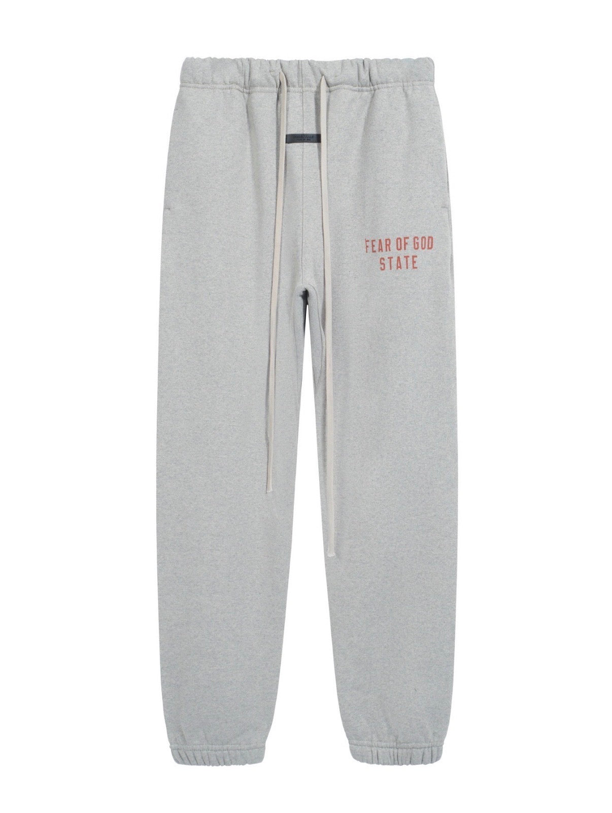 Fear Of God Essentials Fleece Essential sweatpants (Black/soft gray/White)