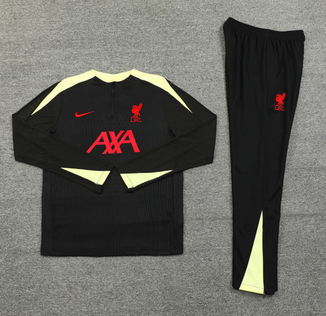 Liverpool Winter Tracksuit Set (Black/Red)