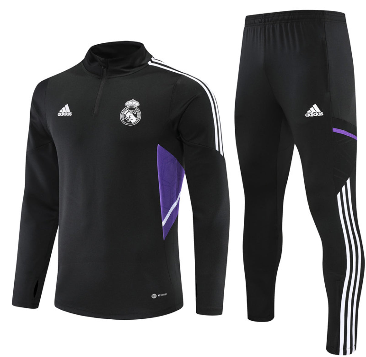 Real Madrid Winter Tracksuit Set (Black)