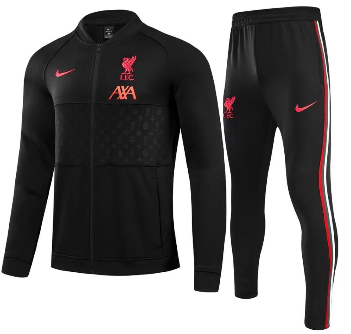 Liverpool Winter Tracksuit Set (Black/Red)